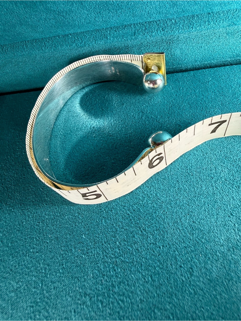 Vintage Taxco Mexico 925 Sterling Silver Modernist Ball Cuff Bracelet 25g - Picture 8 of 11